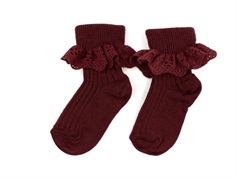 MP socks wool wine red  (2-pack)